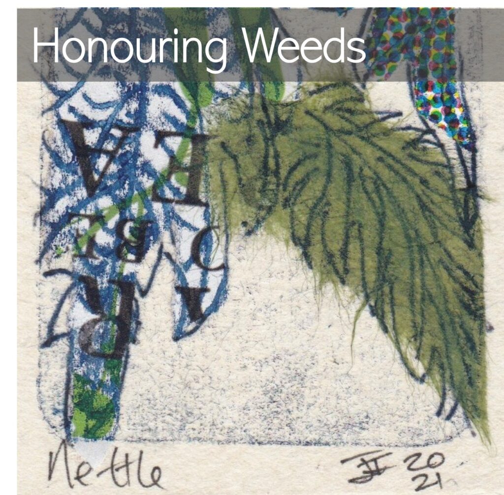 tetra pack print of nettle leaves